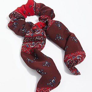 Red Maroon Made Ya Look Scarf Pony Free People